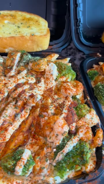 Chicken and shrimp pasta